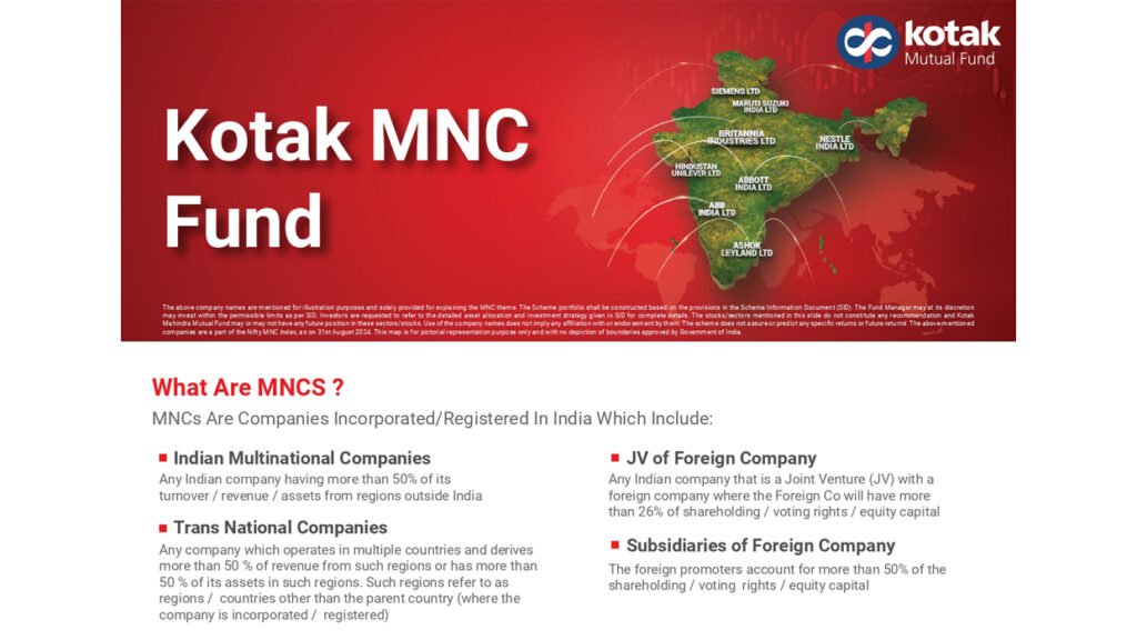 Kotak MNC Fund NFO multinational companies fund 7th October 2024 NFO global MNC investment with Kotak MF